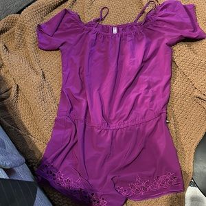 Purple Fabletics Romper
